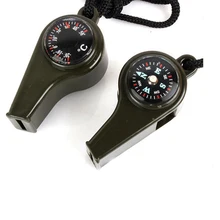 Маунчейн 3 в 1 для походов, кемпинга, экстренного выживания, снаряжение, свисток с компасом и термометром для улицы, аварийное снаряжение, дорожные комплекты