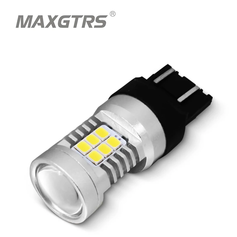 2x теплый белый 7443 T20 W21/5W 2835 21SMD светодиодный индикатор Заднего Хода сигнала