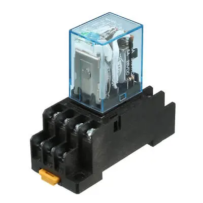 MY4NJ DC 24V Катушка 3A электромагнитное реле 14 Pin 4PDT 4 NO NC + Базовая розетка |