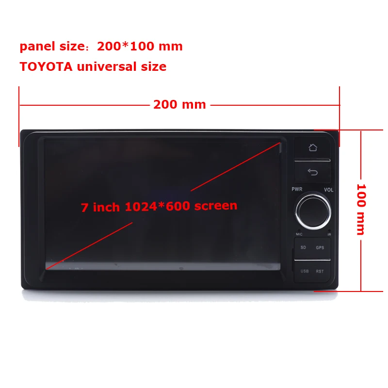 Бренд 2Din для Toyota универсальный Hilux старый Camry Corolla Vios автомобильный Радио gps