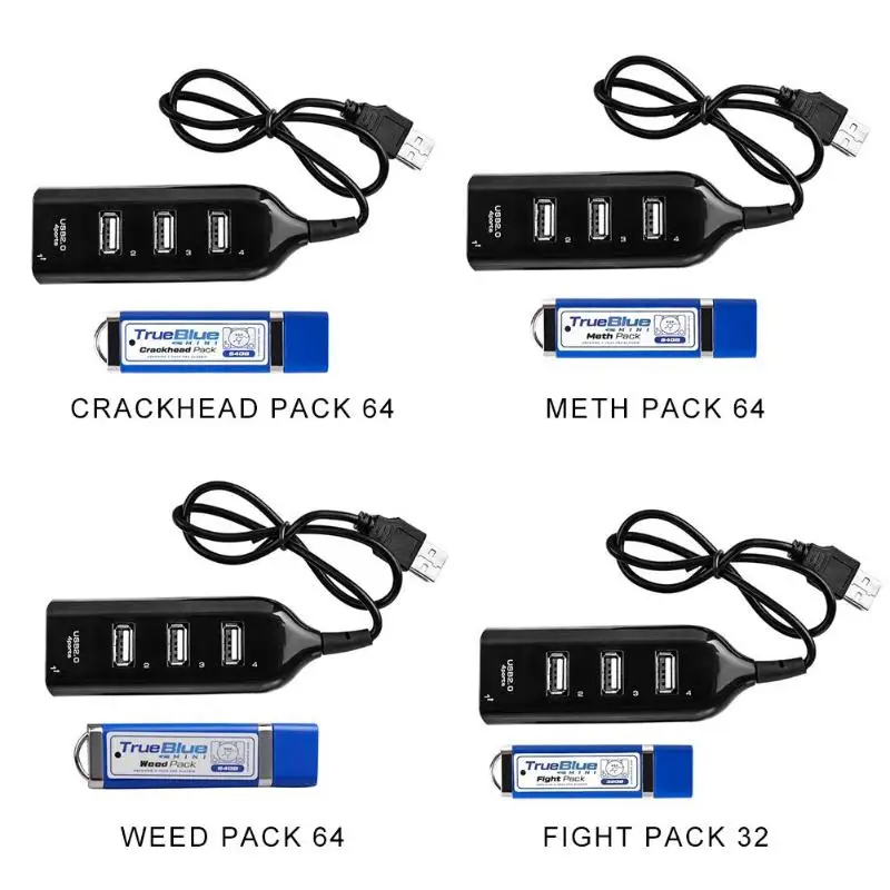 Лидер продаж набор мини-игр Crackhead True Blue объемом 64 ГБ 101 игр 32 для борьбы с USB 2 0 hub 4