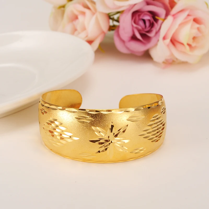 Большой широкий браслет в эфиопском стиле браслет золотые браслеты для ношения поверх рукава Дубай африканские Мужчины Женщины Девушки вечерние brdial Свадебные ювелирные изделия подарок