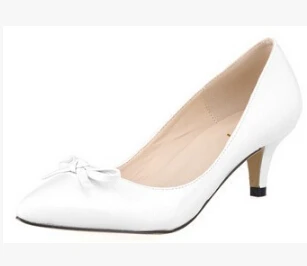 Свадебные туфли Размеры 35-42, г. Брендовые женские туфли-лодочки на высоком каблуке с бантом женские туфли на шпильке остроносые туфли на высоком каблуке, 253 - Цвет: 3