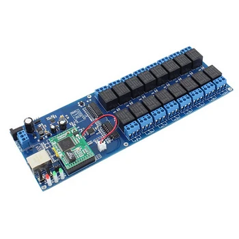 

USR-R16-T Industrial Ethernet Network Relay 16 Channel Remote Controller Switch Module TCP IP LAN Interface Timer function Q058