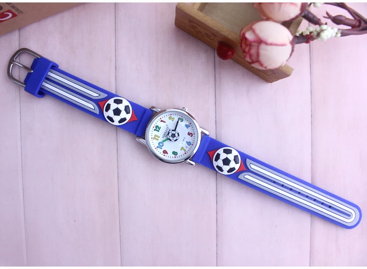 Высококачественные модные повседневные футбольные брендовые кварцевые детские наручные часы водонепроницаемые часы для девочек и мальчиков подарок