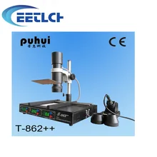 PUHUI SMT BGA ИК паяльная станция T-862+ IRDA Сварщик печи T862 инфракрасный SMT SMD IRDA BGA