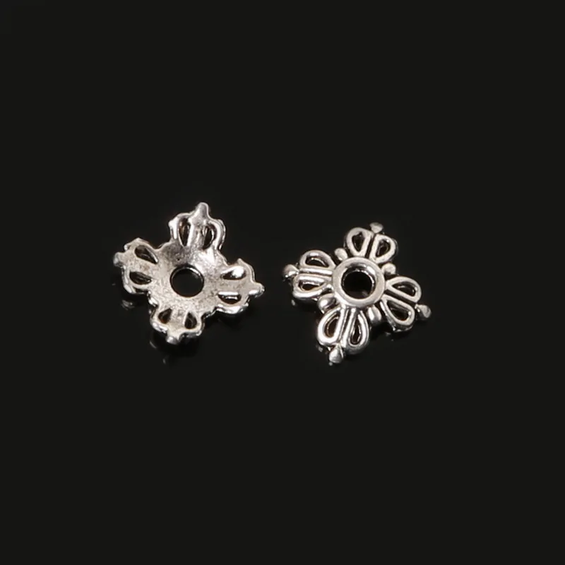 

New Arrivals 2*6mm 100pcs Antique Silver Plated Zinc Alloy Beads Cap Fit Fashion Bracelet Necklace DIY Jewelry Making Findings