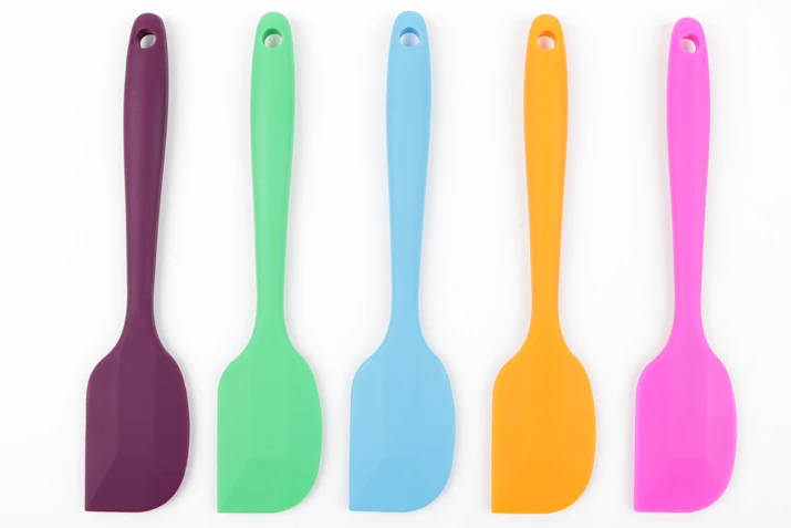 Large Resistant High Temperature Integrated Silicone Scraper Cream Spatula Cake Molds Biscuit Baking Tools 5pcs/lot D693 | Дом и сад