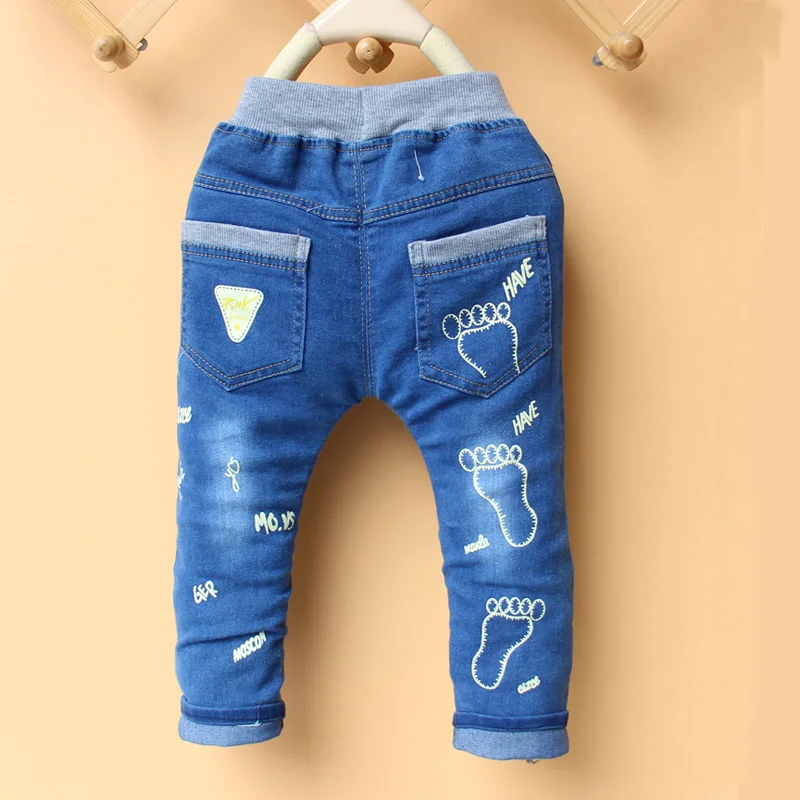 High quality spring new fashion baby boys jeans children denim pants kids trousers 2 3 4