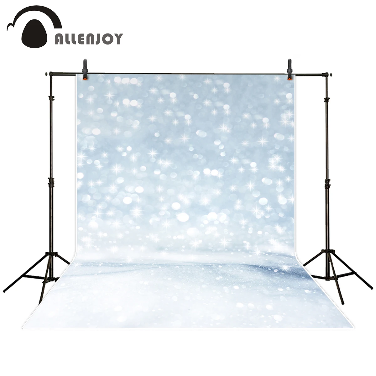 Allenjoy фон для фотостудии натуральный холодный зимний снег Блестящий боке