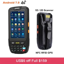 PDA Barcode scanner 1D 2D Bluetooth Android Handheld Terminal Rugged PDA Wireless Mobile 1D Bar code