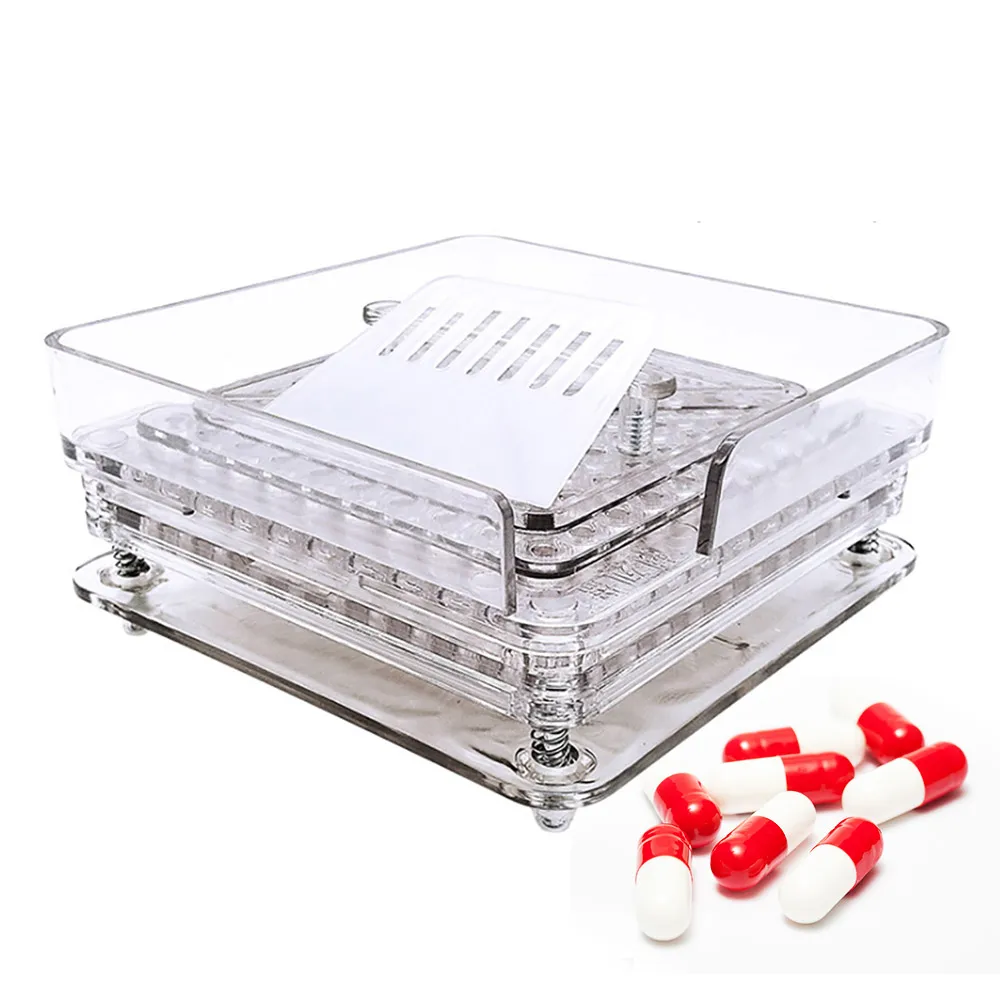 100 Holes Manual Capsule Filling Machine #0 manual encapsulator capsule filling board