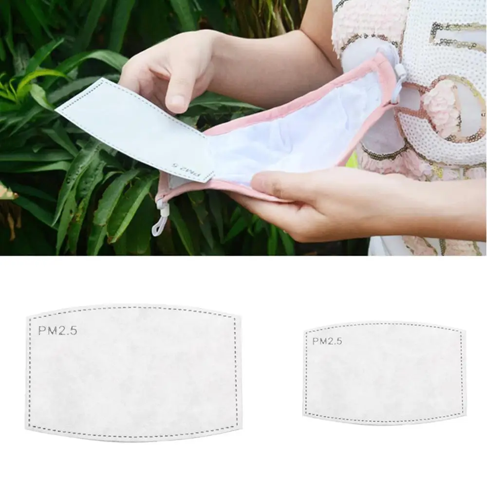 

20/10Pcs 5 Layer Mask Replacement Filter Activated Carbon Filter for Mount Mask Anti-dust PM2.5 Filter for Adult & Children
