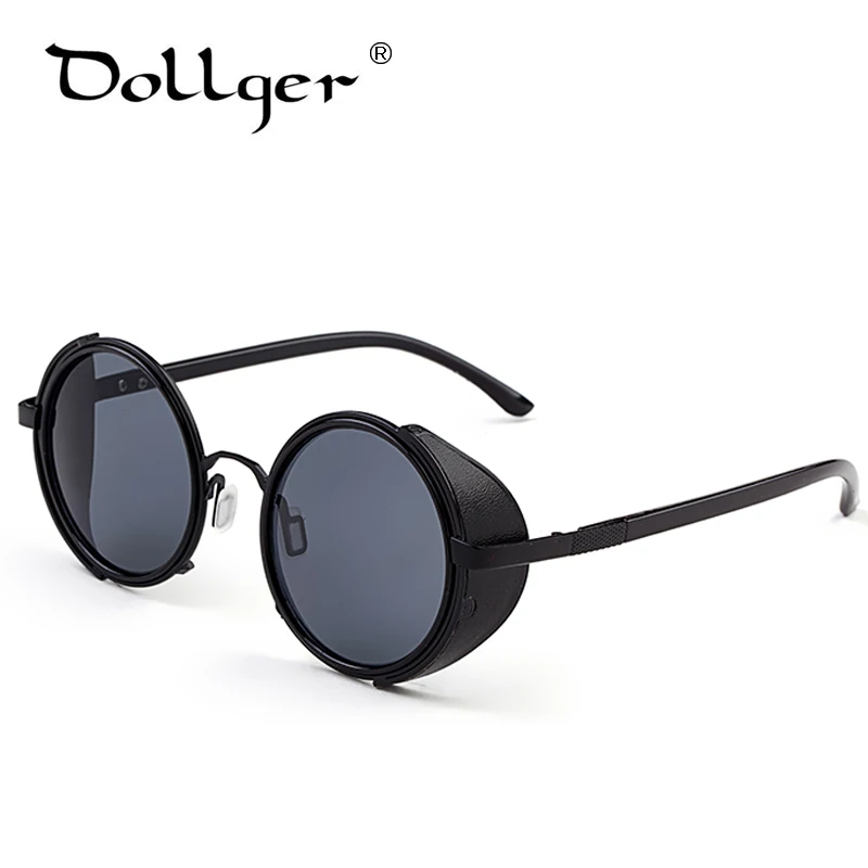 Dollger, винтажные круглые очки в стиле стимпанк, солнцезащитные очки для женщин, для мужчин, для мужчин, фирменный дизайн, паровой панк, круглые солнцезащитные очки для женщин, Gafas s004