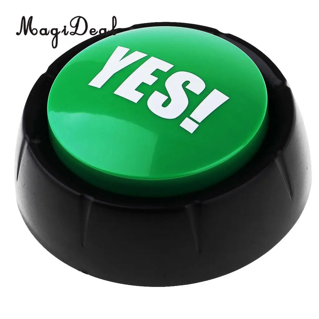 Learning Resources Dome Shaped Sound Buttons Party Game Show Answer Buzzers ''NO'' & ''YES''