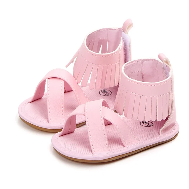 Baby Girl Sandals Newborn PU Tassel Sandals 2018 Newborn Baby Girl