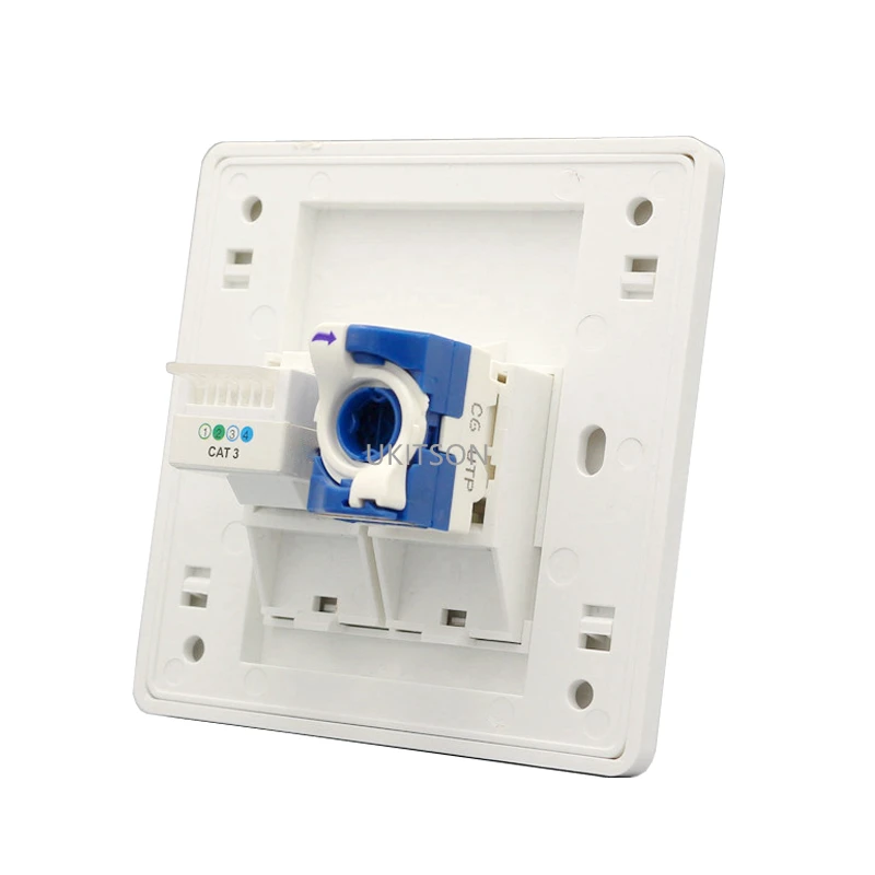 1 Port CAT6 + CAT3 Wall Outlet pic 2