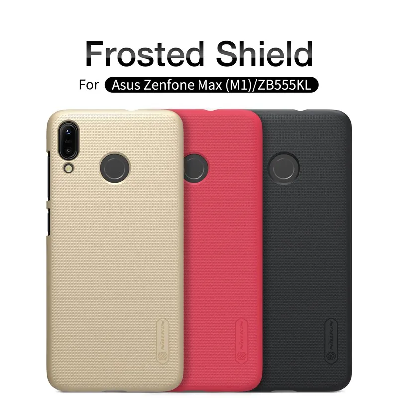 В наличии черный оригинальный матовый чехол NILLKIN для asus Zenfone Max ZB555KL жесткая задняя