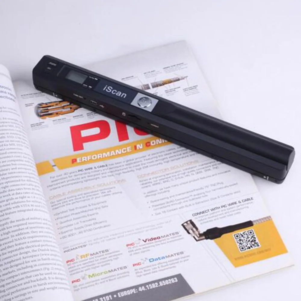 1 шт. 900 dpi ЖК-дисплей JPG/PDF формат изображения документов ручной сканер портативный мини-сканер A4 сканер для книг горячая распродажа