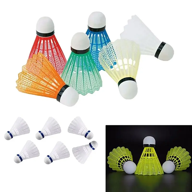 

12pcs/set Colorful Shuttlecock Portable Plastic Training Badminton Ball Outdoor Sports Activities Supplies