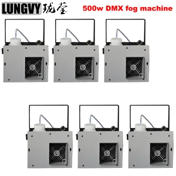 

Free Shipping 6pcs/lot 500W Fog Stage Effect Smoke Machine DMX Control Smoke Machine Stage Lighting Fog Equipment High Quality