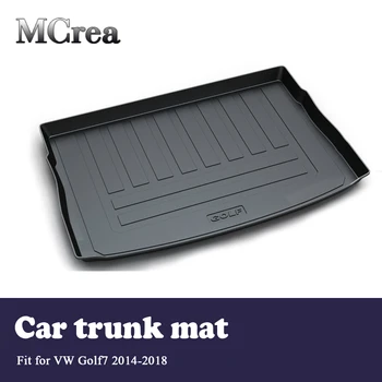 

MCrea Auto Car Rear Trunk Mat Cargo Liner For VW Golf 7 Mk7 2017 2018 Volkswagen Accessories Luggage Tray Floor Mat Carpet Sheet