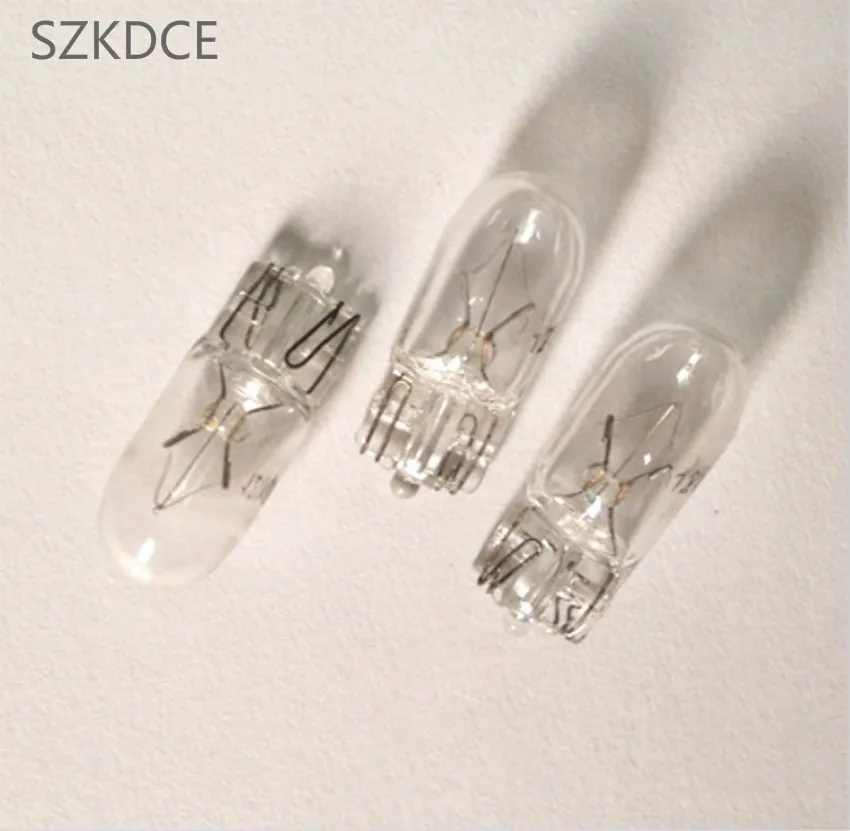 

SZKDCE 100Pc T10 W5W 194/501 4300K 5W wedges clear car light source Halogen Bulb Signal Interior Car light Lamp car light source