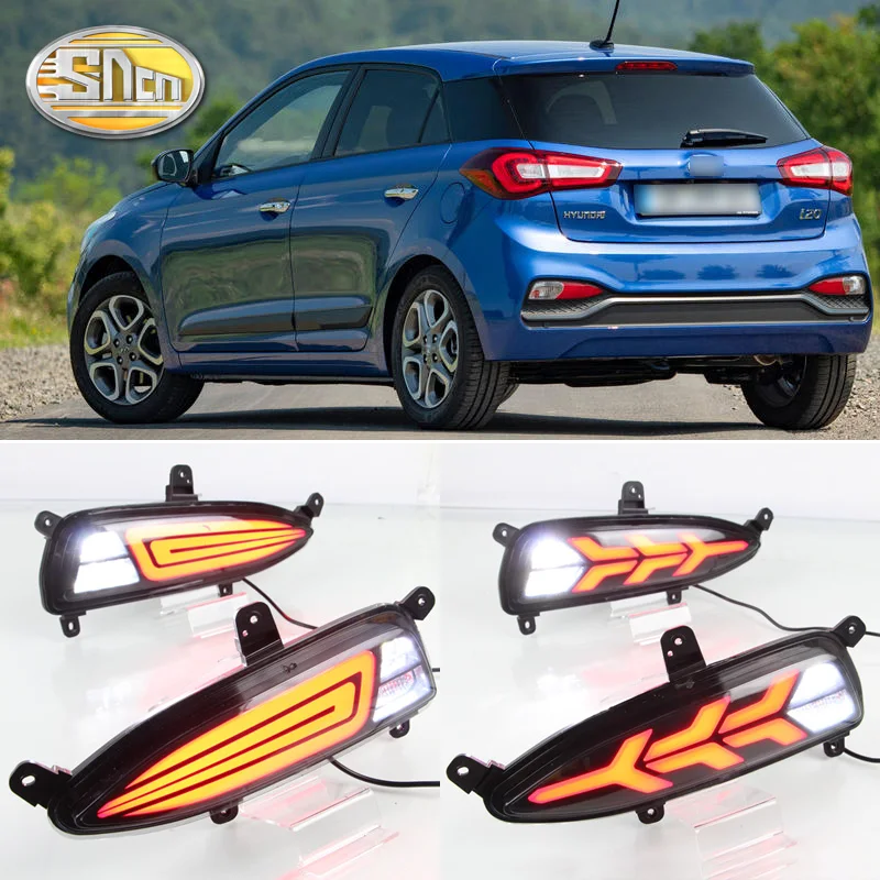 

For Hyundai I20 2018 2019 SNCN Multi-functions LED Rear Bumper Light Fog Lamp Brake Light Reflector Auto Bulb Reverse Light