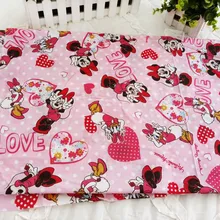 Дейзи Дак Минни Маус Хлопчатобумажная Ткань для шитья лоскутное постельное белье ткань Сделай Сам Детская Ткань Текстиль 50*145 см