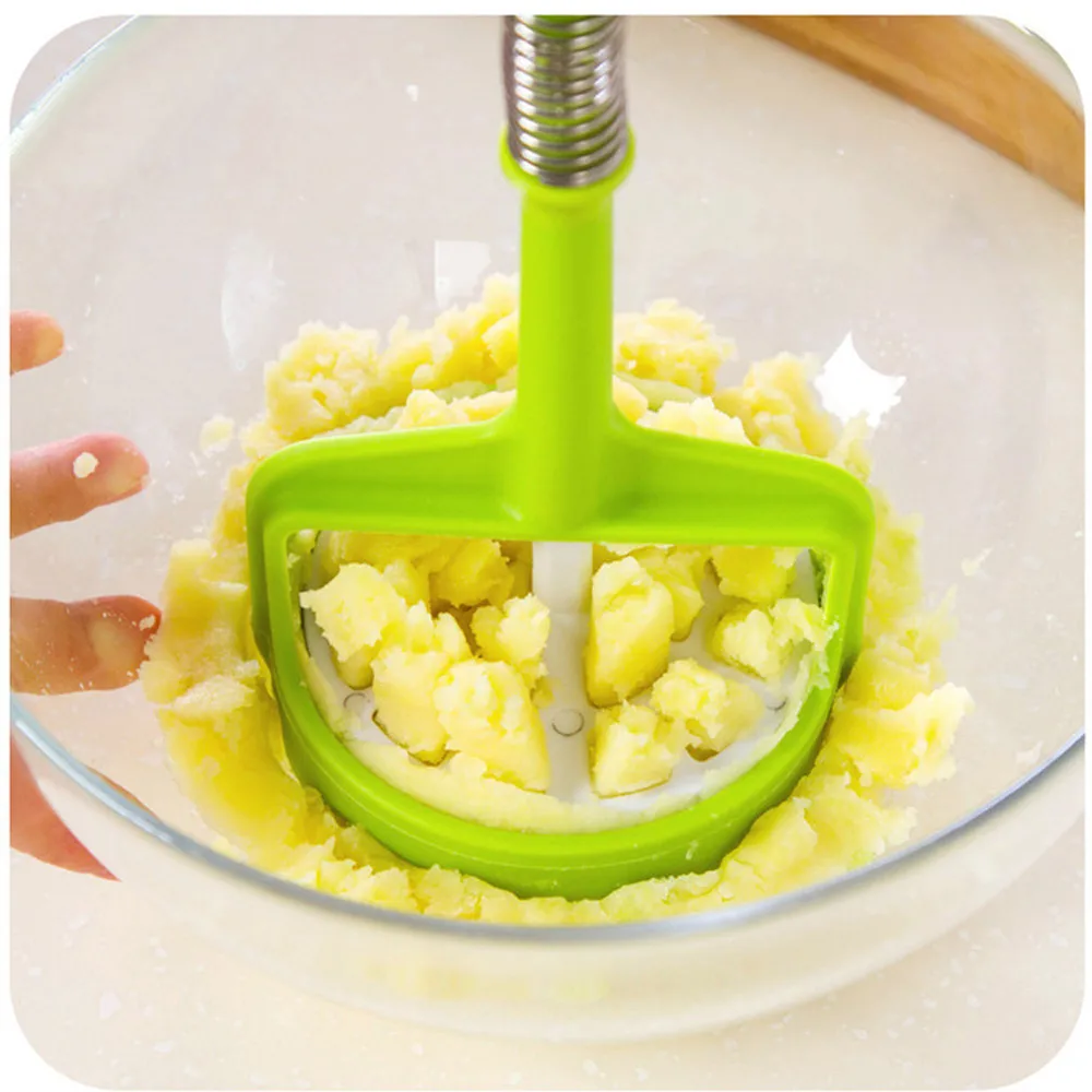 Potato Masher Plastic Vegetable Fruit Potatoes Ricers Tool Handle Food