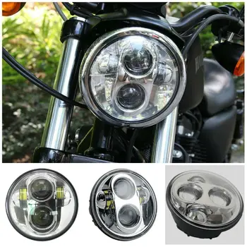 

1PC 50W 5.75Inch Round LED Projector 6000K Motorcycle Headlight with Hi-Lo Beam for 5.75Inch Headlight 2008-2011 FLSTSB Softail