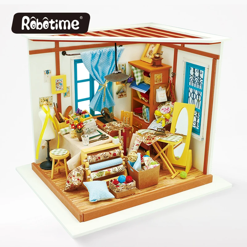 Robotime DIY Doll House With Light 3D Wooden Puzzle