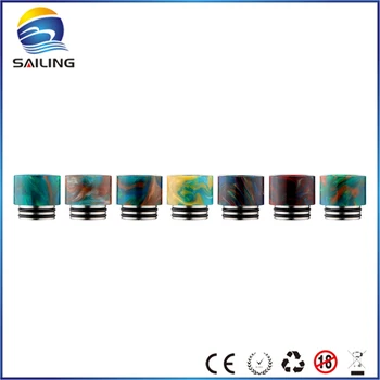

Sailing electronic cigarette newest Epoxy Resin 810 Drip Tips multi colours wide for TFV8 RTA Tornado Griffinn 25 RTA tank