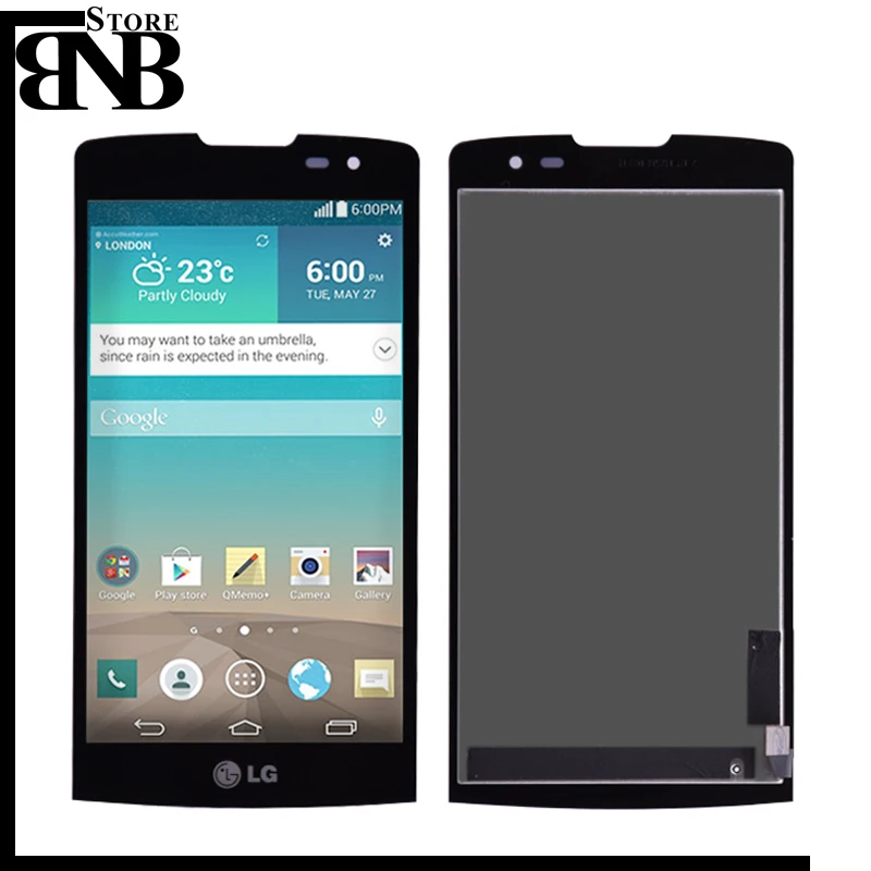 Дешево Для LG Leon H340 h320 h324 H340N H326 MS345 C50 H342 ЖК дисплей сенсорный экран дигитайзер сборка с рамкой черный цвет