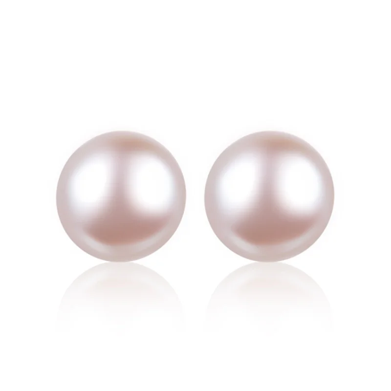 Simple Factory Accessories Temperament 100% 925 Sterling Silver Pearl Earrings Female Cute Fashion Jewelry | Украшения и