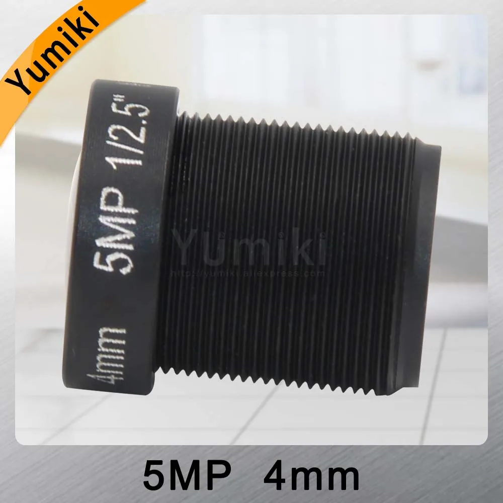 Yumiki 5,0 Megpixel M12 MTV 4 мм 5MP HD CCTV камера объектив IR HD камера безопасности Объектив фиксированная диафрагма