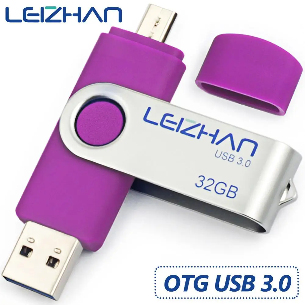 Флэш-накопитель LEIZHAN Micro USB флеш-накопитель usb 3 0 высокоскоростная Фотокарта 128 ГБ 64
