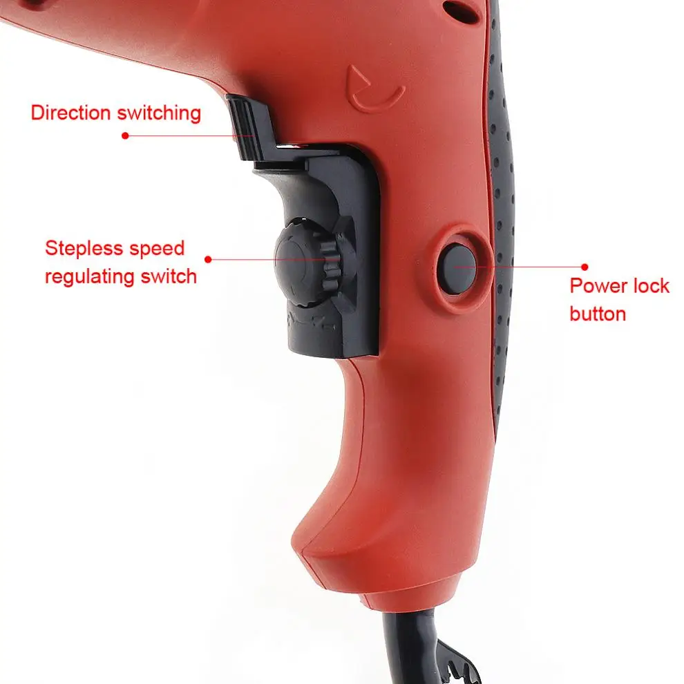 AC 220V 2900rpm Stepless Shift Impact Drill with