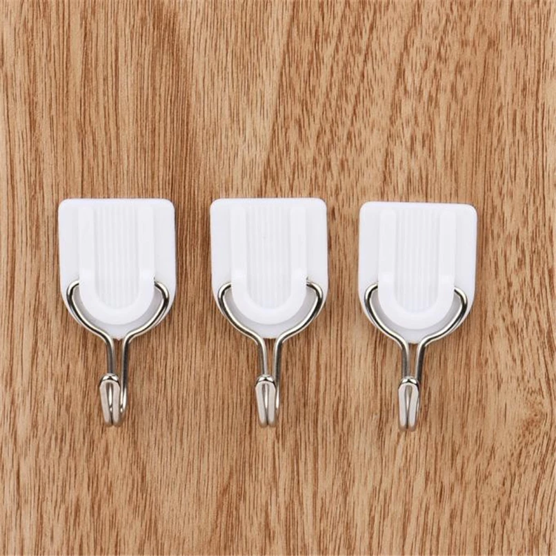 

6PC Hooks for Hanging Strong Adhesive Hook Wall Door Sticky key Hanger wall hanger decorative Hooks On the Wall Gancho D21