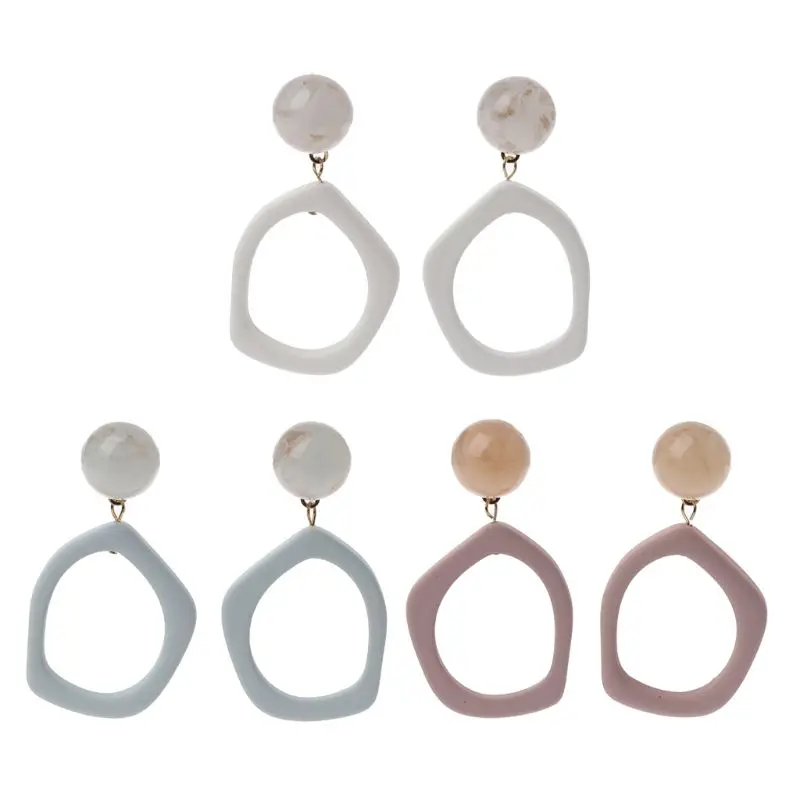 

Elegant Acrylic Irregular Geometric Shape Drop Earring For Women Fashion Jewelry Exquisite Earrings
