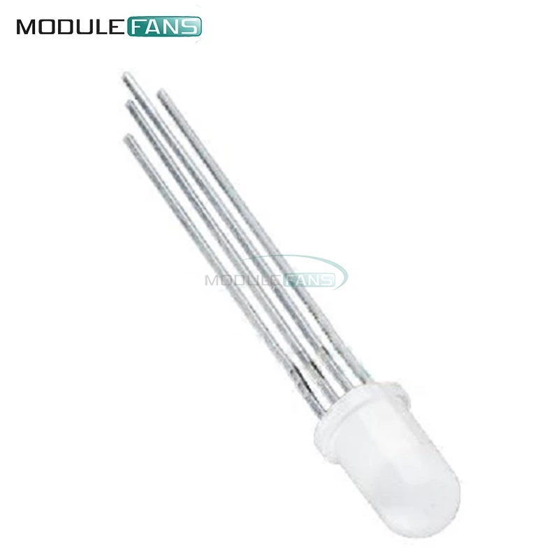 

20Pcs Red Green Blue Diffused 5mm 4pin RGB Common Cathode LED