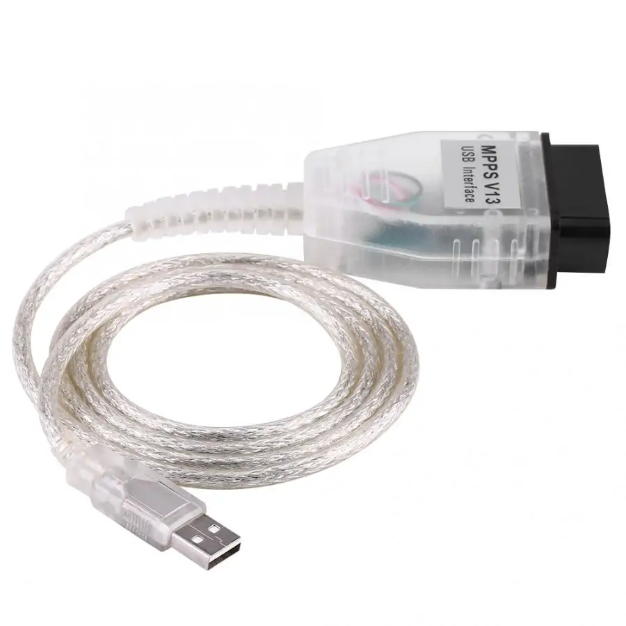 Зарубежный автомобильный SMPS MPPS V13.02 K + CAN OBD2 USB разъем Диагностический кабель