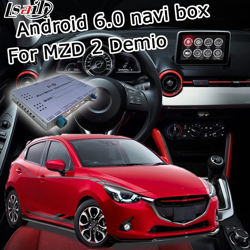 Android 6 0 GPS navigation box for new Mazda 2 demio with mirror link youtube google