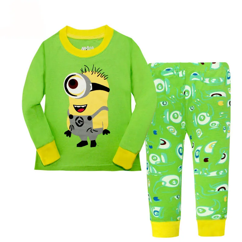 

2-7Y Boys Pyjamas Round Neck Casual sleepwear Girls Cotton Baby Clothing Sets Pijama Infantil Kids Robe Monkey nightwear