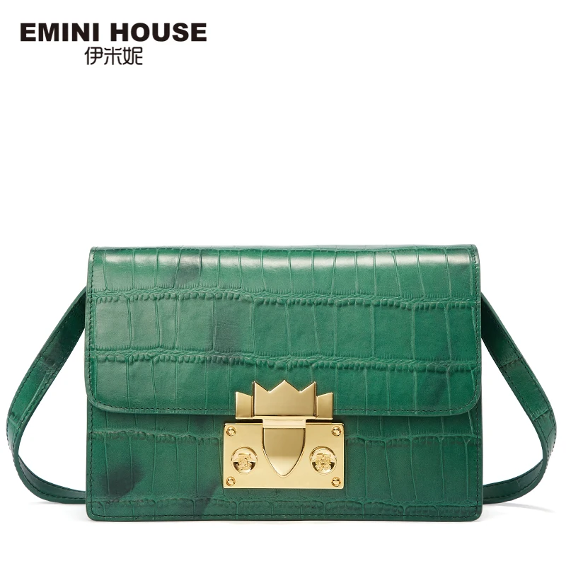 Женская сумка через плечо EMINI HOUSE из натуральной воловьей кожи дизайнерская