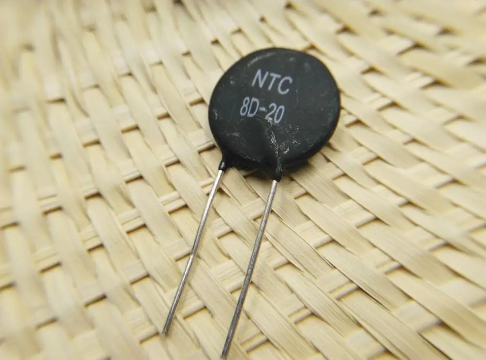20pcs NTC Thermistor Resistor NTC 8D 20 8D20 Thermal Resistor 8 Ohmohm