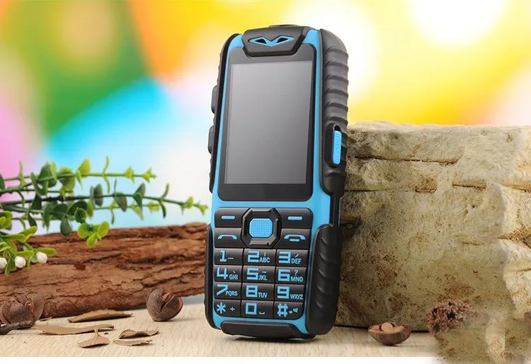 free shipping A6 Mobile Phone With Power Bank 9800mAh Dual Sim Card Shockproof Dustproof Cell Phone A6 (Can ADD Rusian Keyboard)