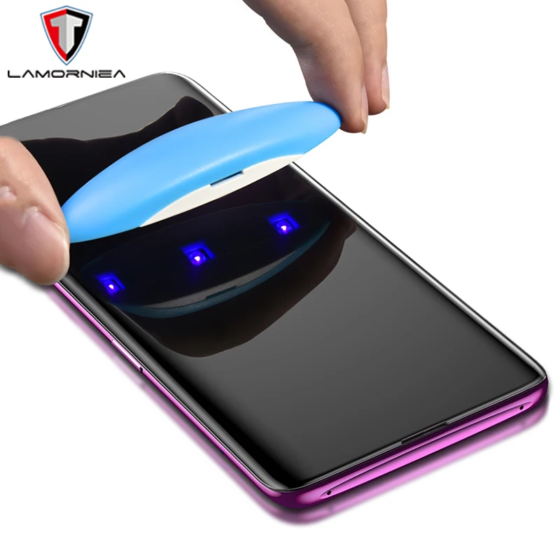 Закаленное УФ стекло для Samsung S8 S9 S10 S20 Plus FE S7 Edge защитная пленка с жидким клеем Galaxy