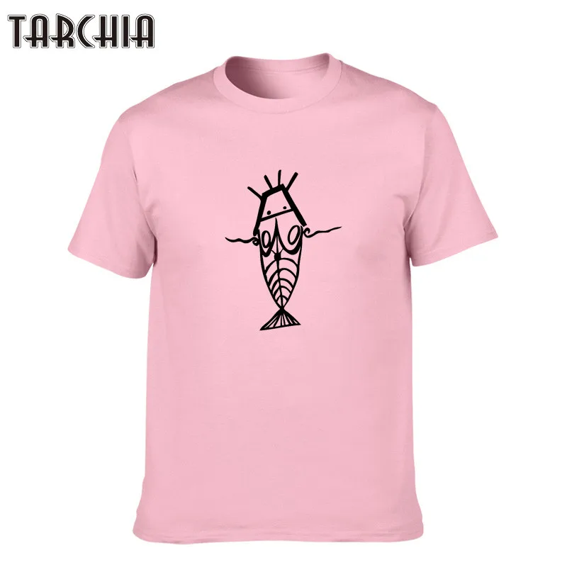 

TARCHIA Summer T Shirt Men T-shirt Compression Hip Hop Boy Fish Print Funny T Shirt Mens Tee Shirt Homme Camisetas Tshirt
