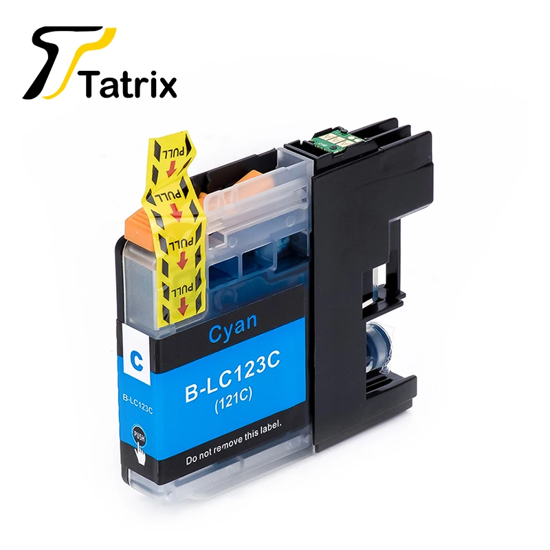 Tatrix 12 шт. LC123 LC121 Совместимый картридж для брата DCP-J552DW J752DW J132W J152W J172W MFC-J470DW J650DW J870DW J245